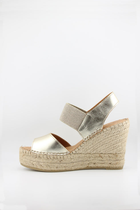 Fabiolas Espadrille Wedge Sandal with Elastic Strap